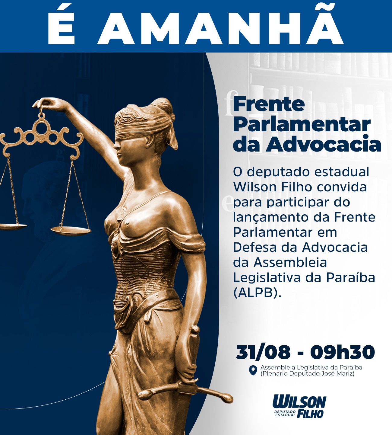 Nesta Quinta Alpb Lan A Frente Parlamentar Da Advocacia E Homenageia